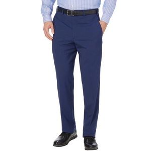 JB Britches Torino Flat Front Wool Blend Stretch Dress Pant